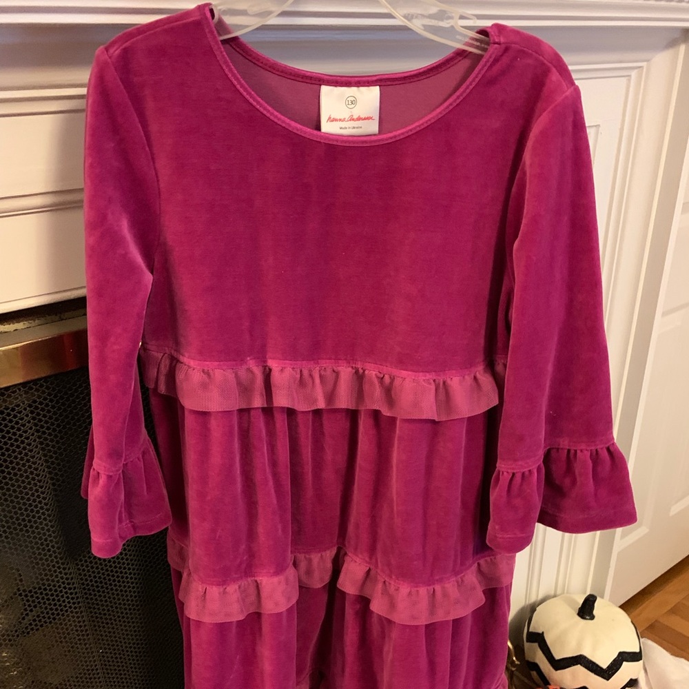 🎄Beautiful Hanna Andersson purple dress, 130 (7-10)